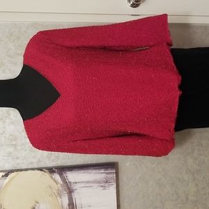 NWT Vintage Leslie Fay beaded dress blouse Size XXL (looks like today's XL).